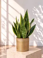 Kılıç Bitkisi  (Sanseveria Trifasciata -Peygamber Kılıcı-Paşa Kılıcı) Masa Boy 1